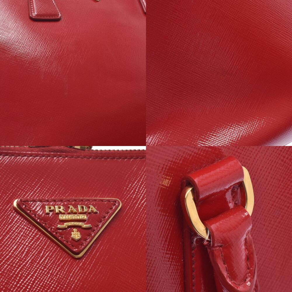 Prada Red Saffiano Handbag Enamel Red - Picture 8 of 9